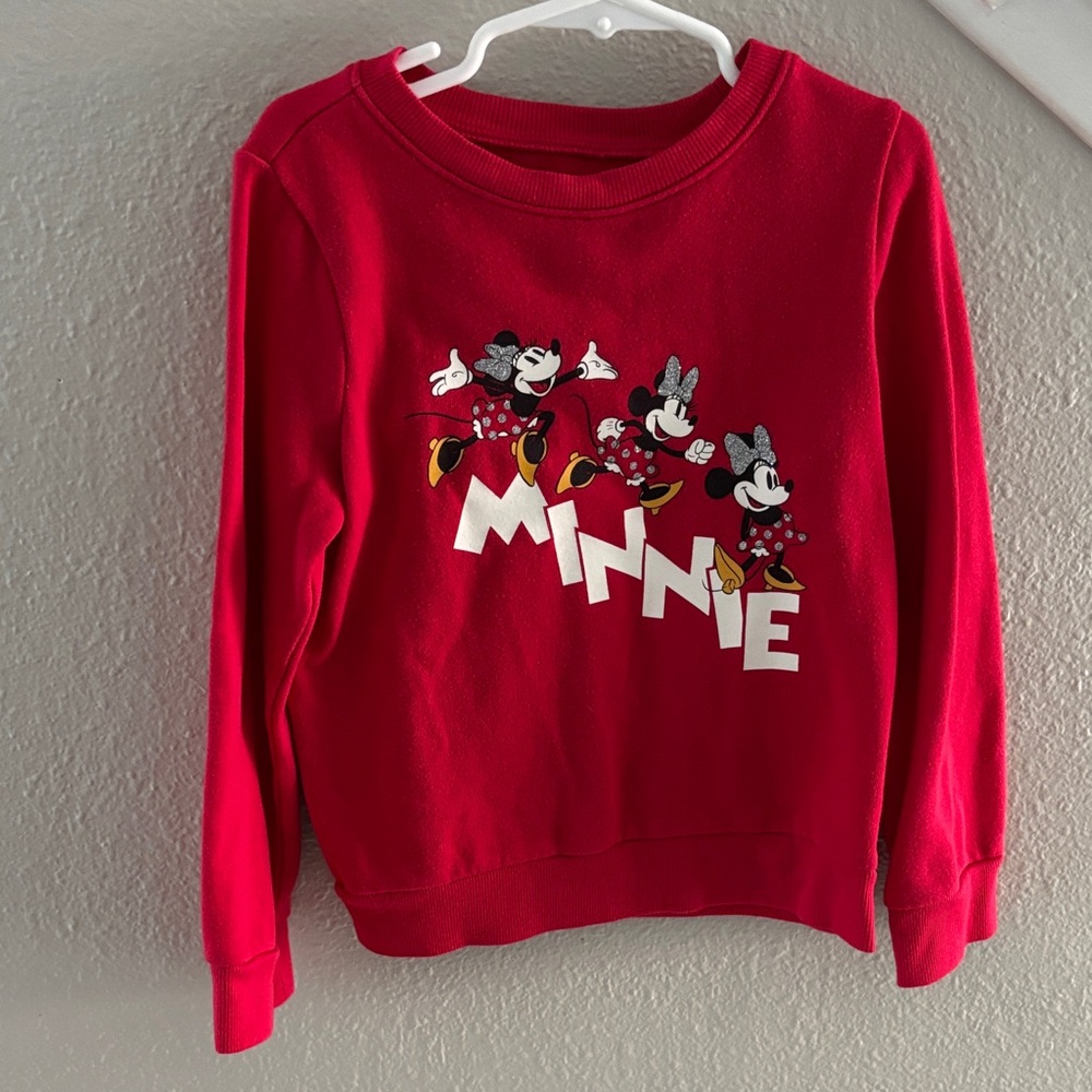 Disney Red Minnie Mouse Kids Sweater